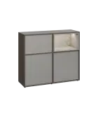 ERE D1241 P dolní modul, 2-dveřová/nika, 1000x1200x400, pravý, metalická